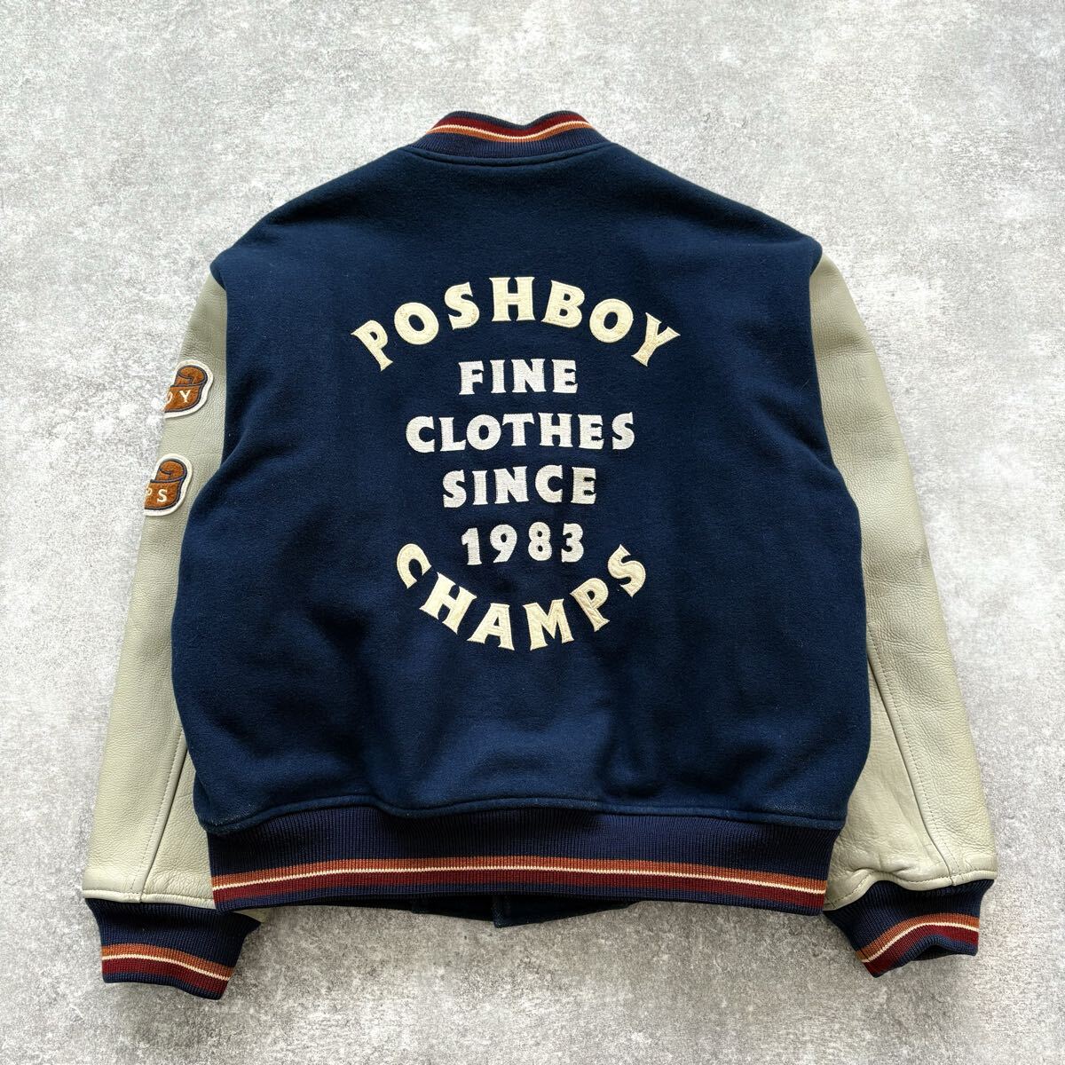 POSH BOY】ポッシュボーイ 80s スタジャン 袖革 ヴィンテージ
