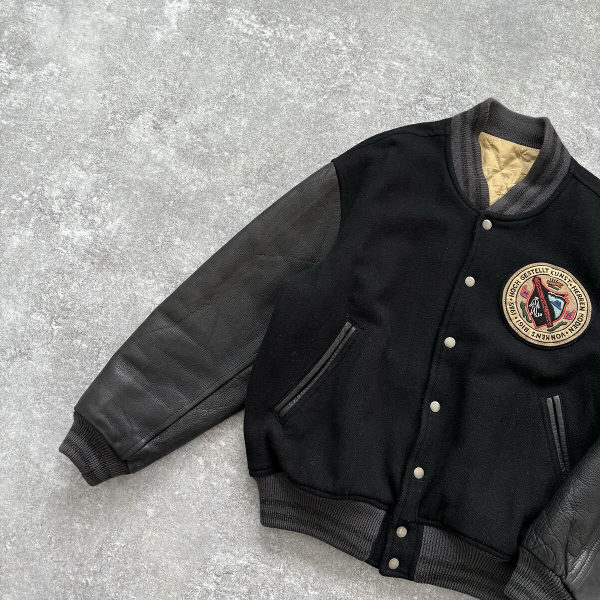 MEN'S BIGI】メンズビギ 80s スタジャン スタジアムジャンパー