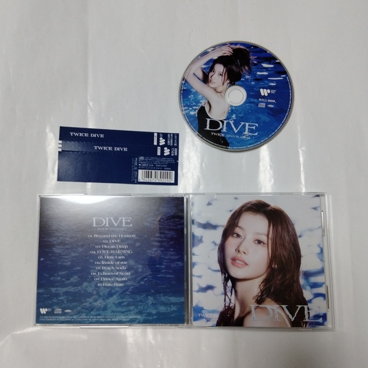 送料込み TWICE トゥワイス CD JAPAN 5th ALBUM DIVE 10曲 メンバー