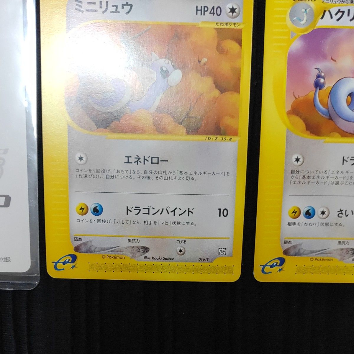 ポケモンカードトレーナーズ Vol 19 eカード ミニリュウ ハクリュー