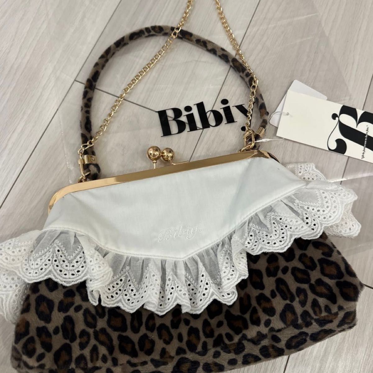Bibiy ヒョウ柄 バッグ レオパード SABRINA LACE BAG｜Yahoo!フリマ