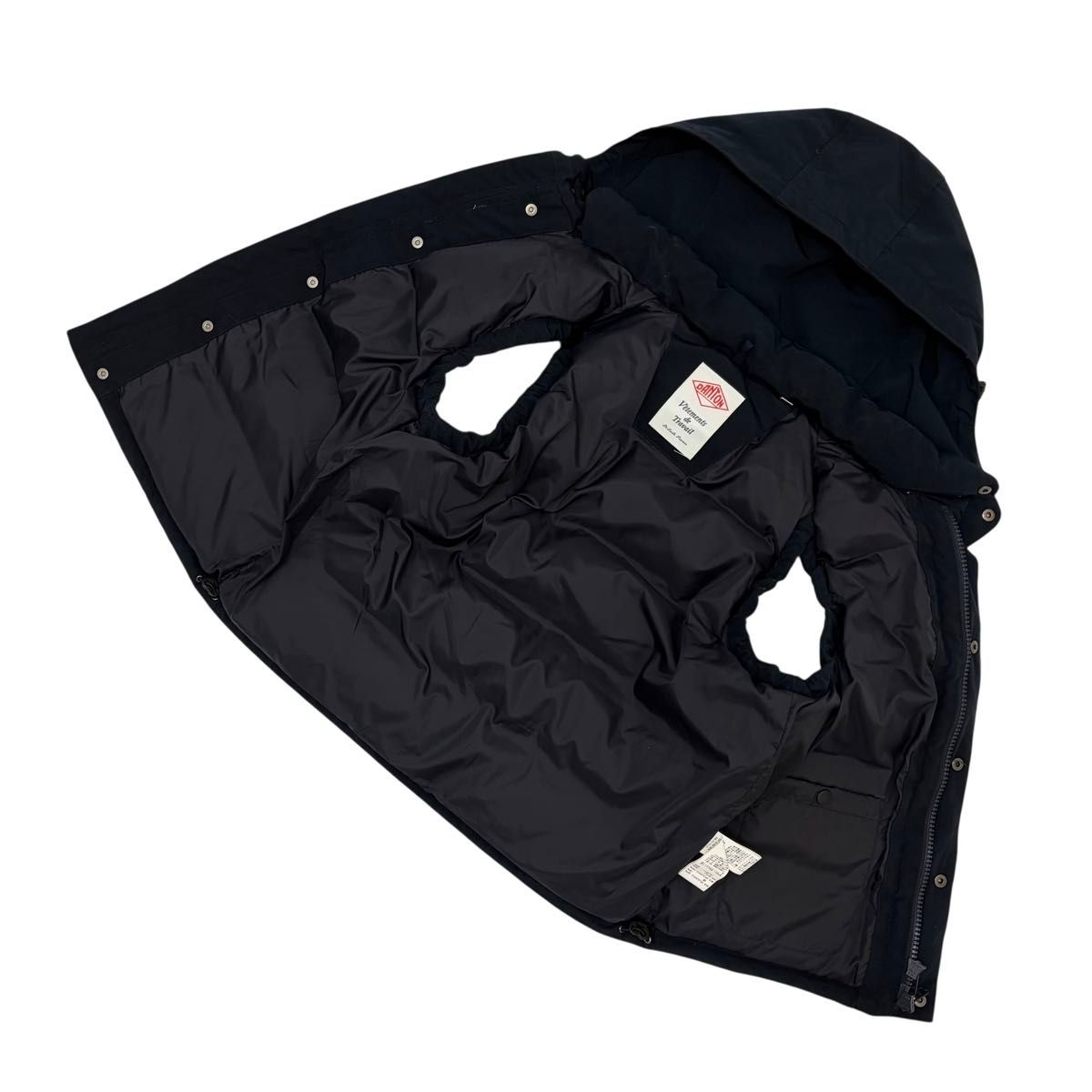 美品】DANTON ダントン ダウンベスト ダウン 38 ブラック レディース