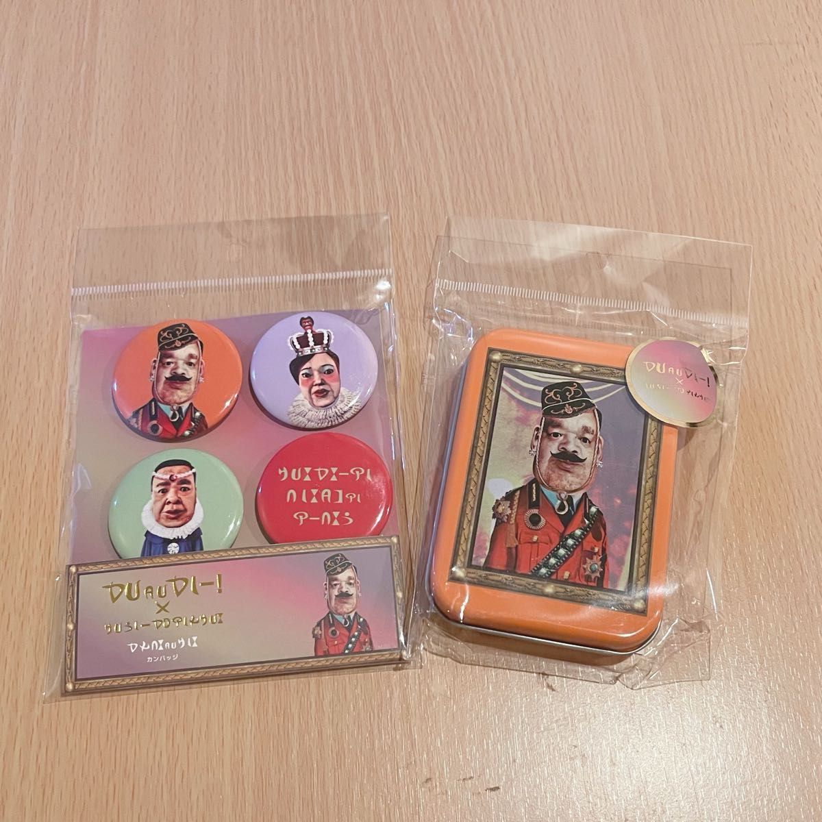 3COINS スリコ 架空の国のおみやげ屋 くっきー ステッカーセット 缶