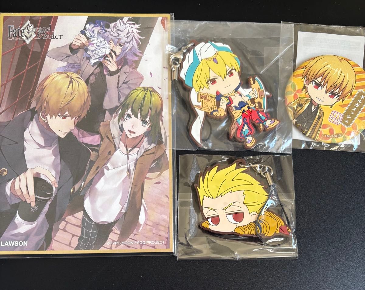 Fate/Grand Order FGO ギルガメッシュ ラバーストラップ 缶バッジ