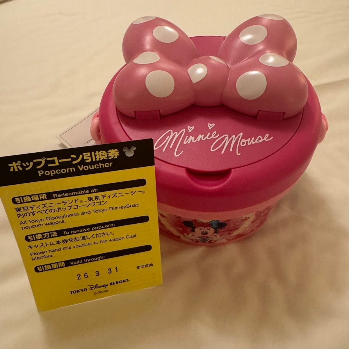 ミニーのファンダーランド ポップコーンバケットスナックケースグミ付