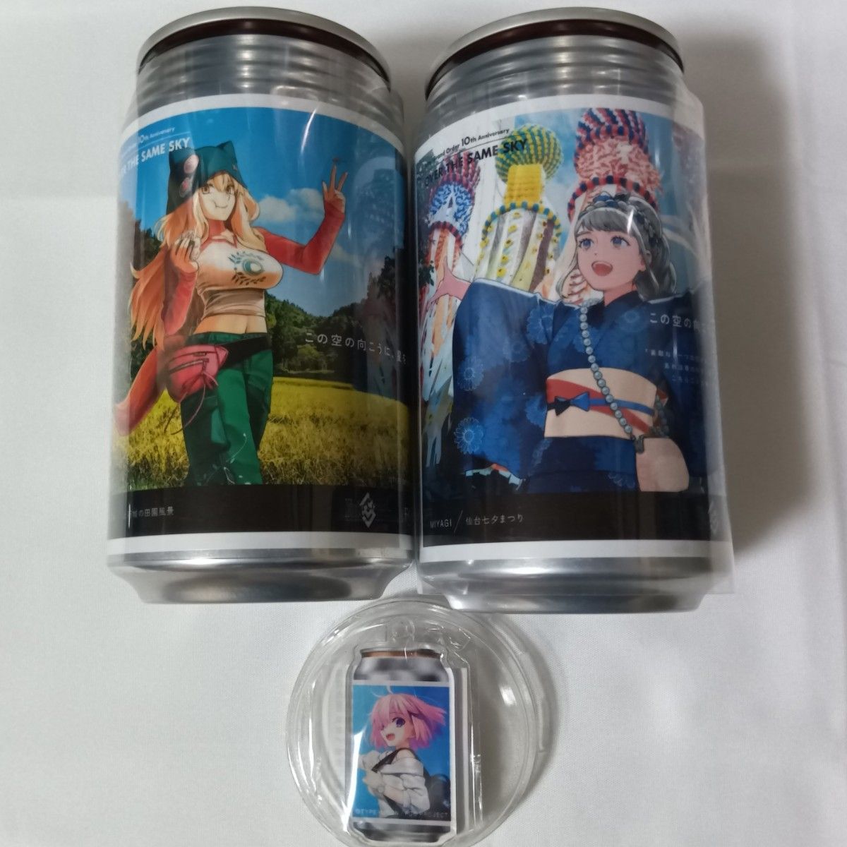 FGO over the same sky ラベル缶 北海道 東北 ステッカー 鈴鹿御前