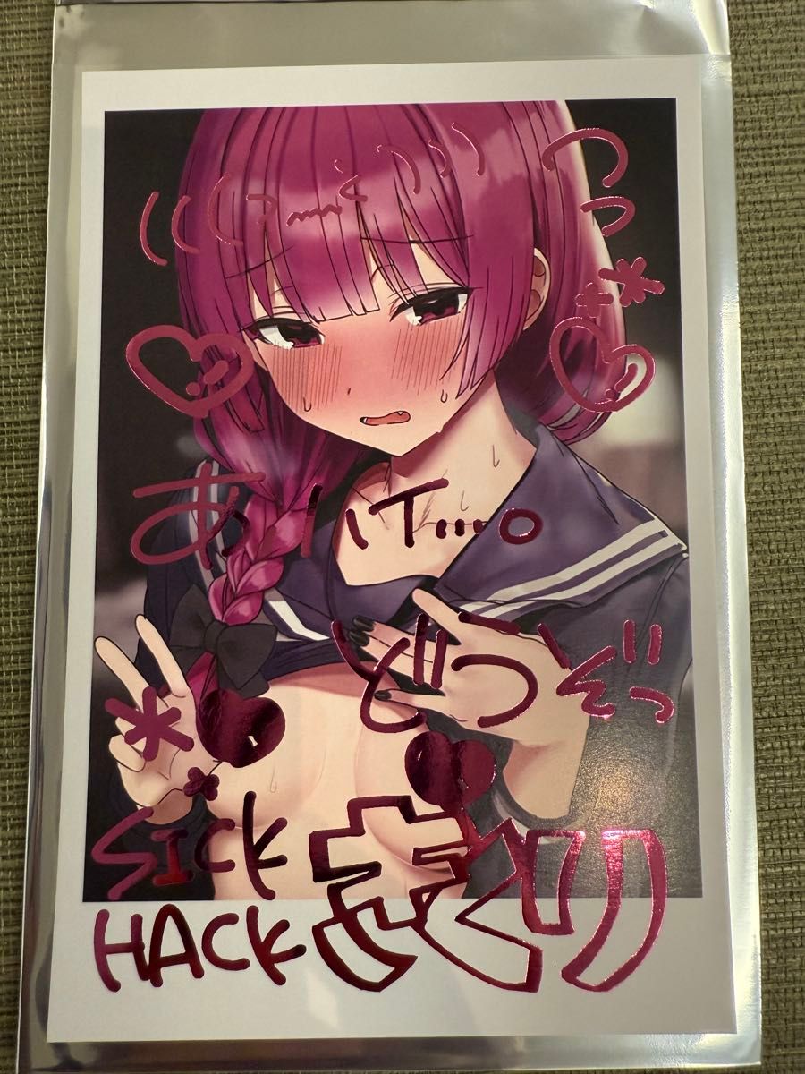 ろうか C107 廣井きくり チェキ風イラストカード コミケ｜Yahoo!フリマ