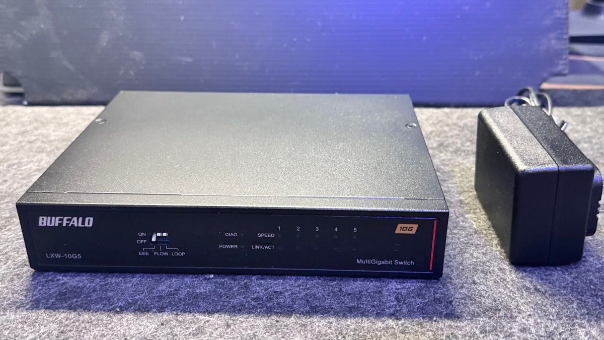 BUFFALO LXW-10G5 MultiGigabit Switch 10G対応スイッチングハブ