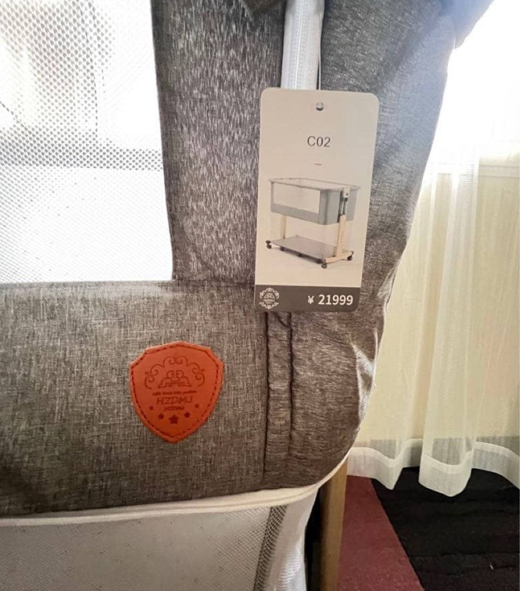 新品正規品HZDMJベビーベッド添い寝折りたたみハイローベッド08C-G