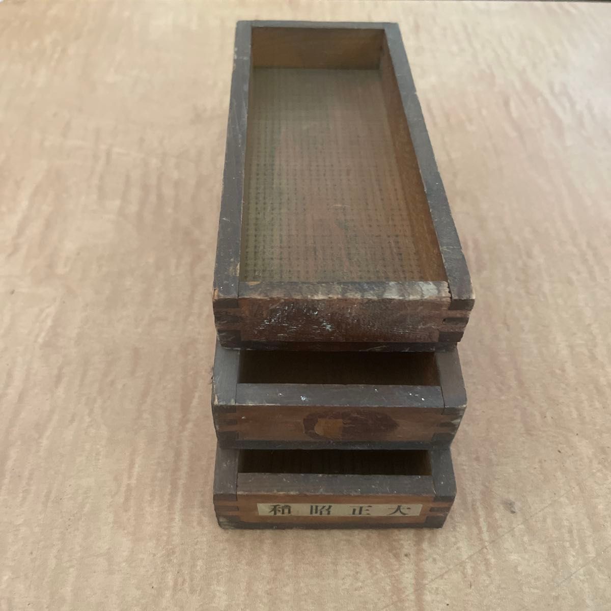 珍しい小型】Y40-1/活版印刷所で使われていた小箱（文選箱）50枚