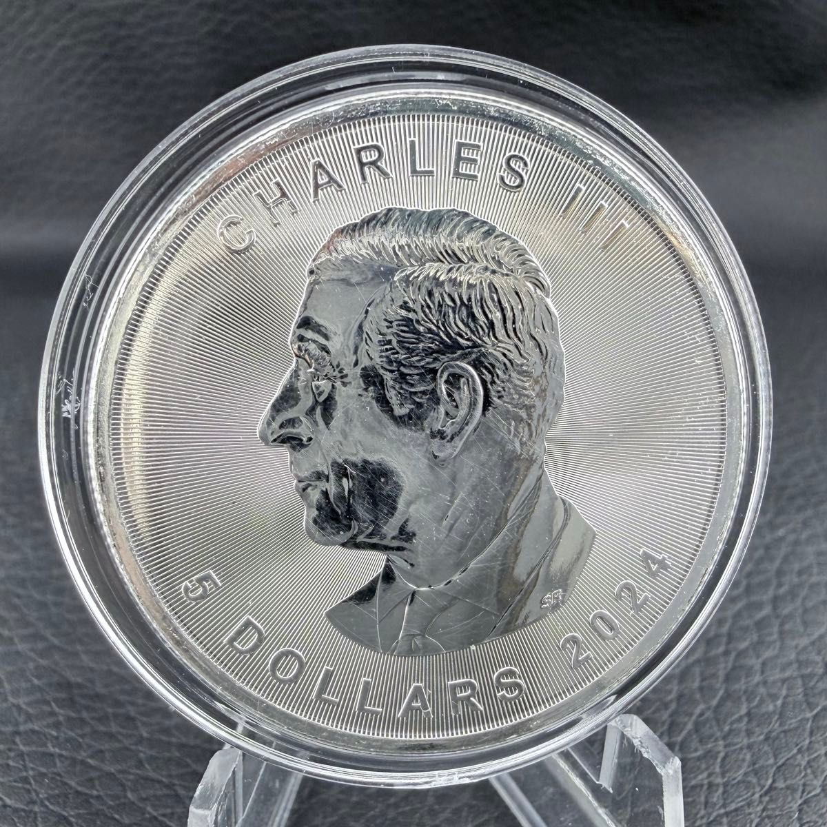 世界100枚限定 】カナダ メイプルリーフ 銀貨 カラー スズメバチ 森の