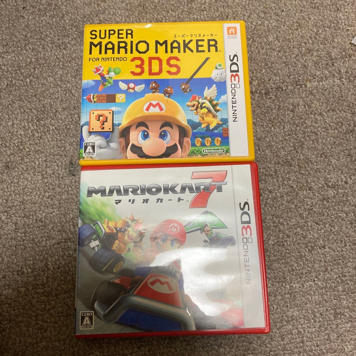 ニンテンドー3DS ソフト スーパーマリオメーカー マリオカート7 2本