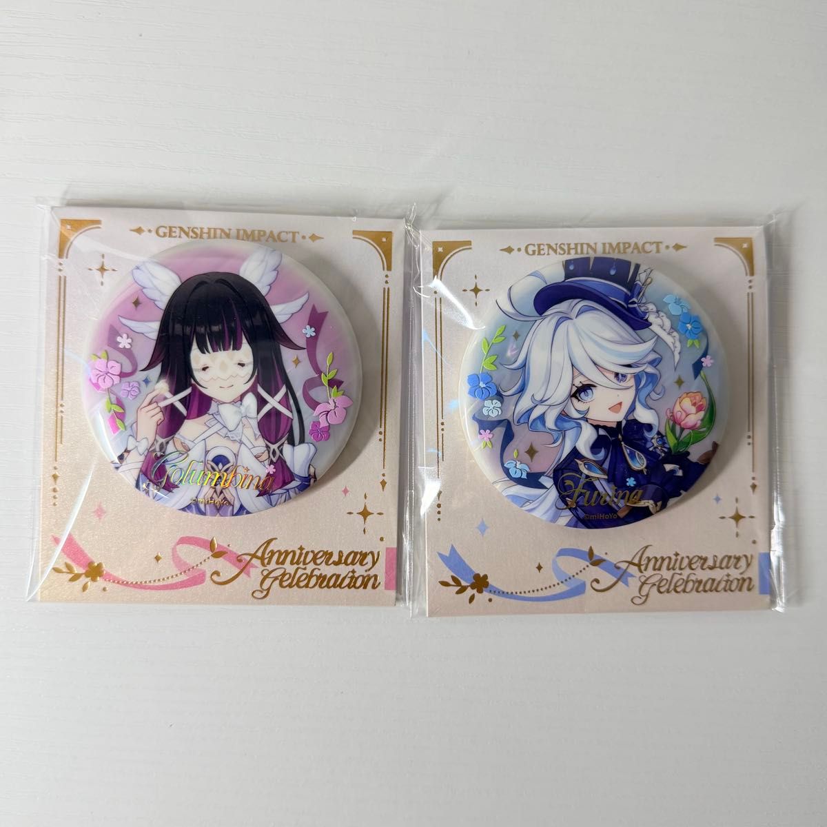 原神】公式正規品 未開封 コロンビーナ フリーナ 缶バッジ 五週年