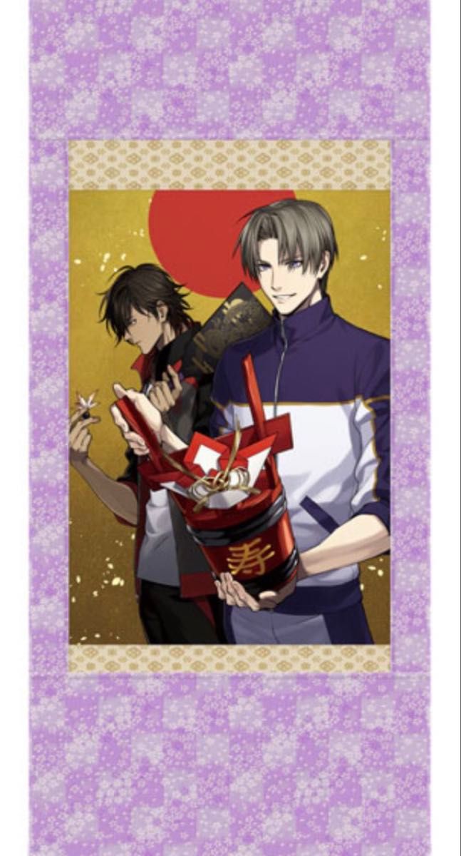 刀剣乱舞-ONLINE- 一周年記念祝画掛軸 へし切長谷部 大倶利伽羅｜Yahoo