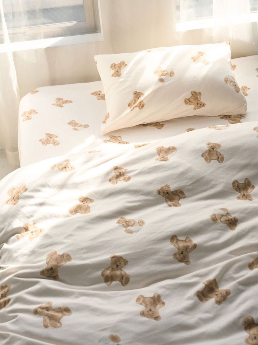 新品 ジェラートピケ ダブル ベッド用 ジェラートベア寝具3点セット