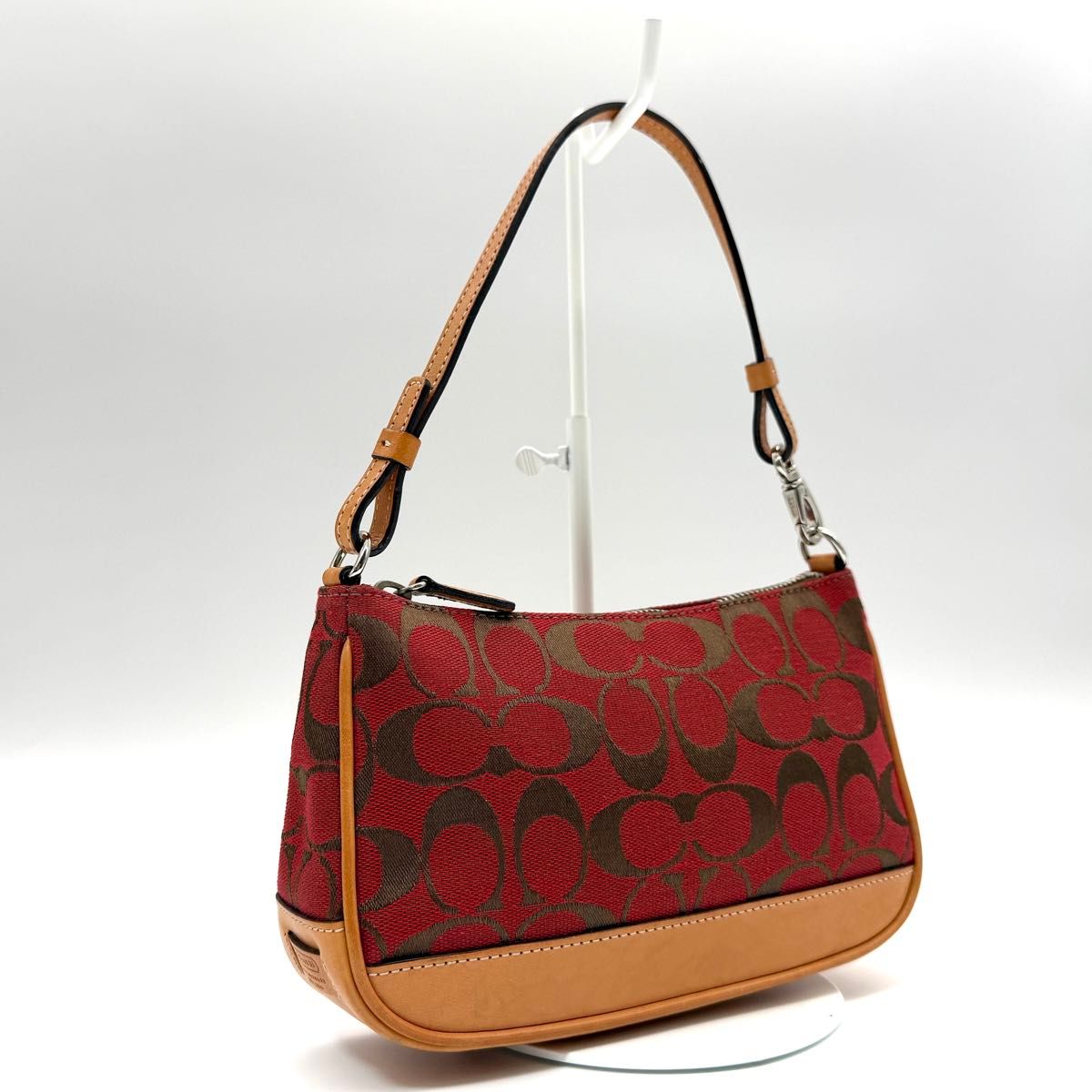 希少カラー】COACH コーチ アクセサリーポーチ ハンドバッグ ワン