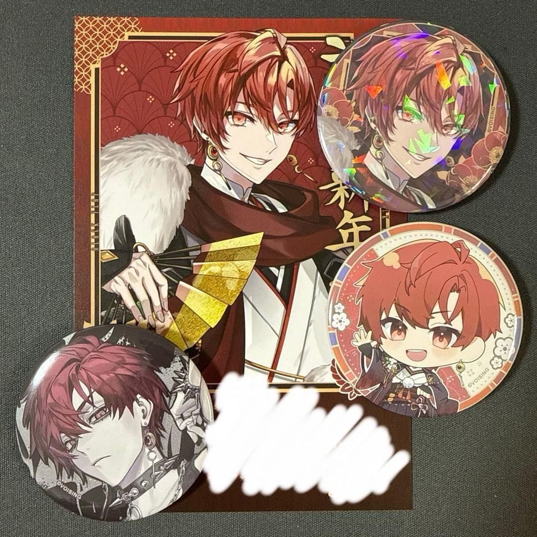 ユエル ブラフラ 缶バッジ 2026年 お正月ver 3点set 年賀状特典付