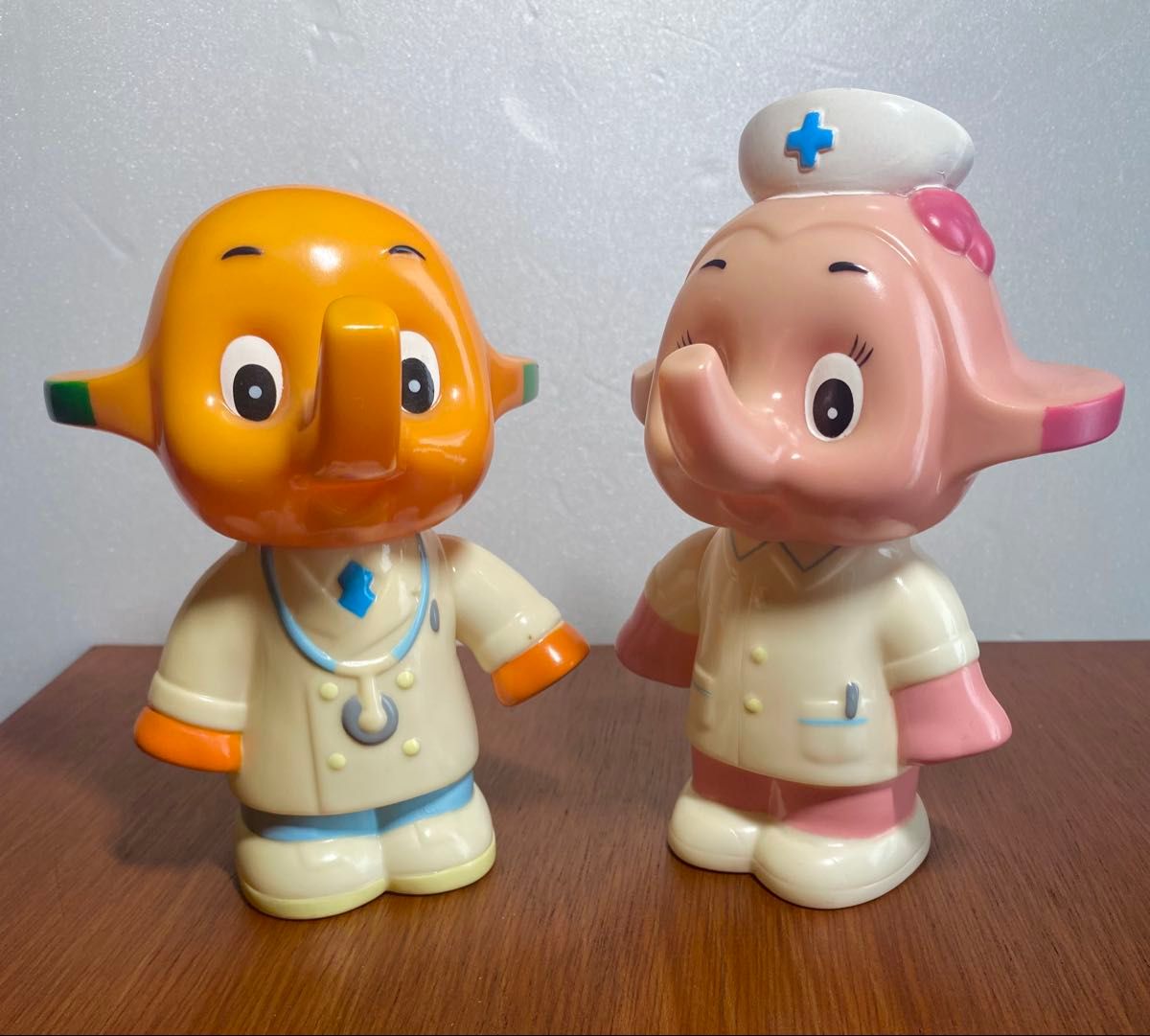 サトちゃん サト子ちゃん貯金箱タイプフィギュア2体セット 非売品 貯金