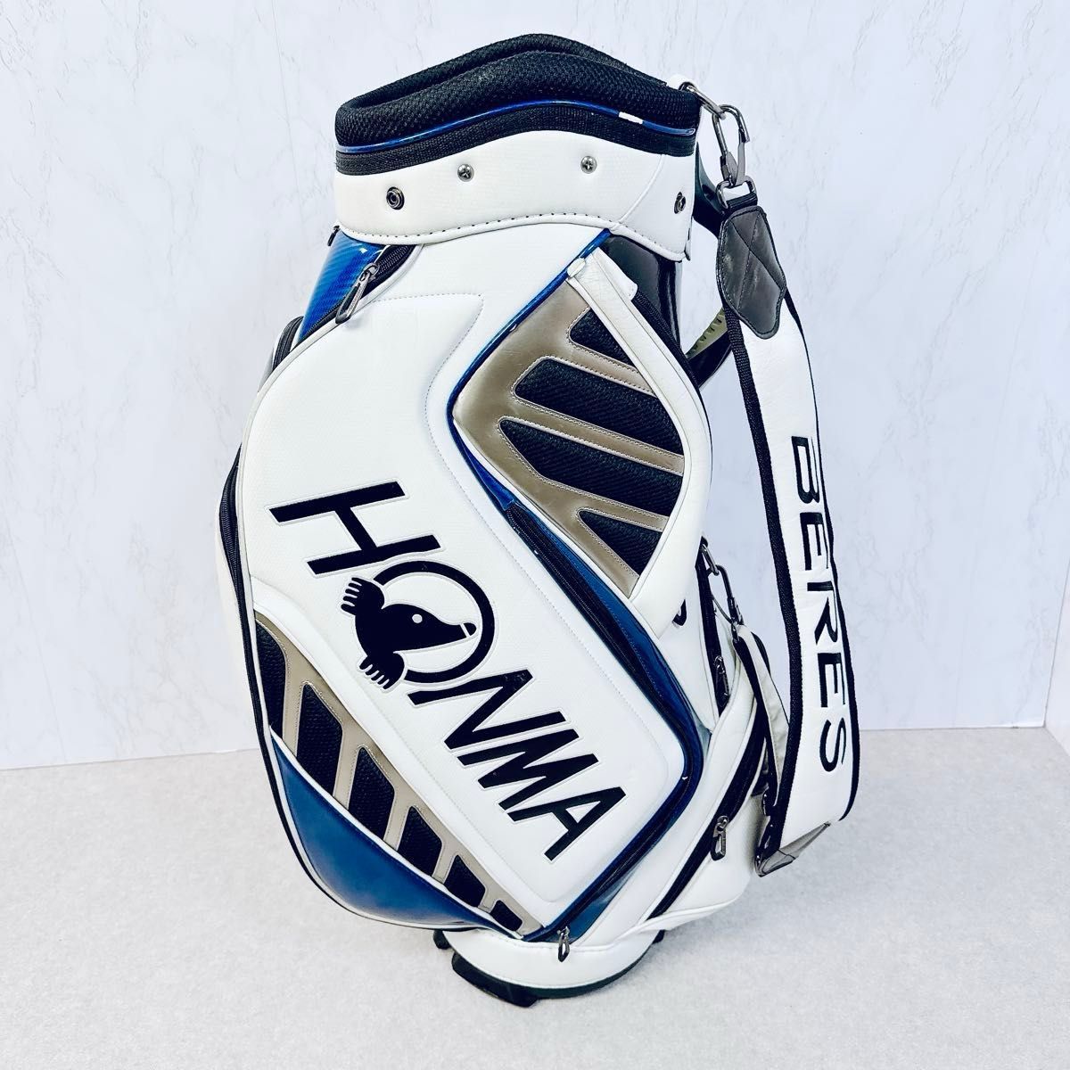 HONMA ホンマ ゴルフ BERES キャディバッグ ホワイト｜Yahoo!フリマ