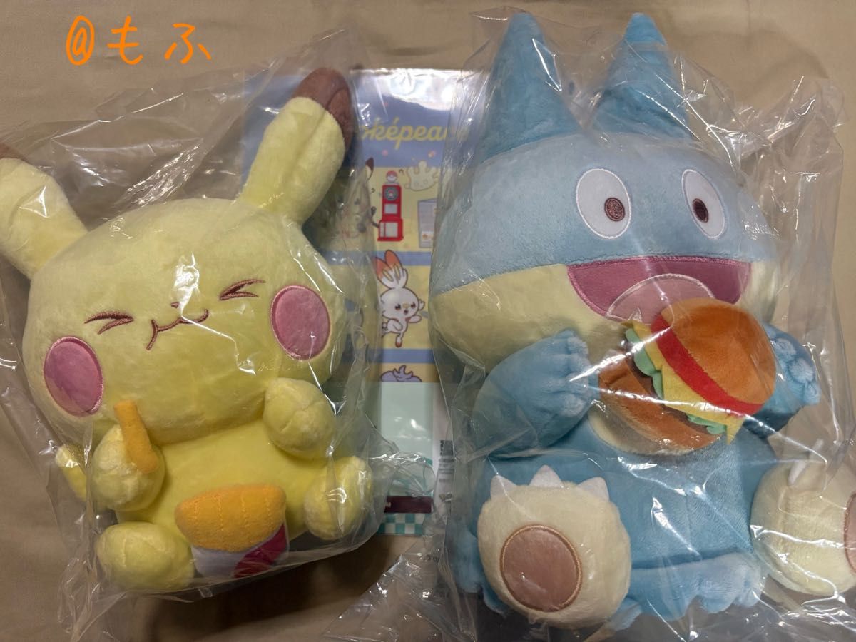 ポケピース 一番くじ ゴンベ&ピカチュウぬいぐるみセット(J賞おまけ