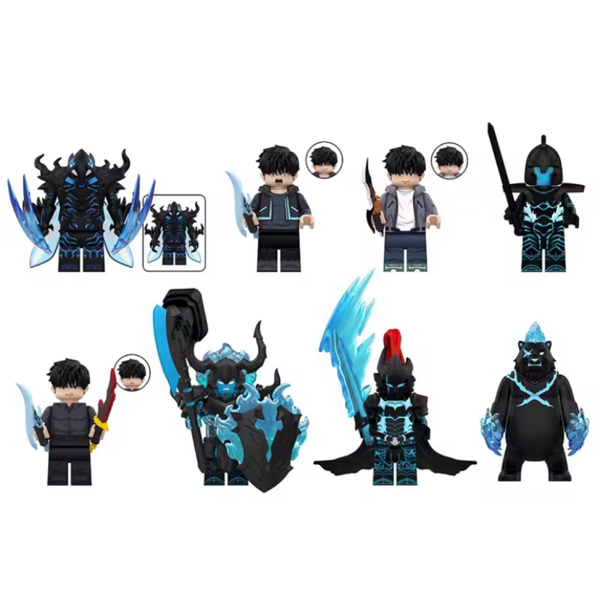 レゴ互換 俺だけレベルアップな件 キャラクター ミニフィグ 16体セット