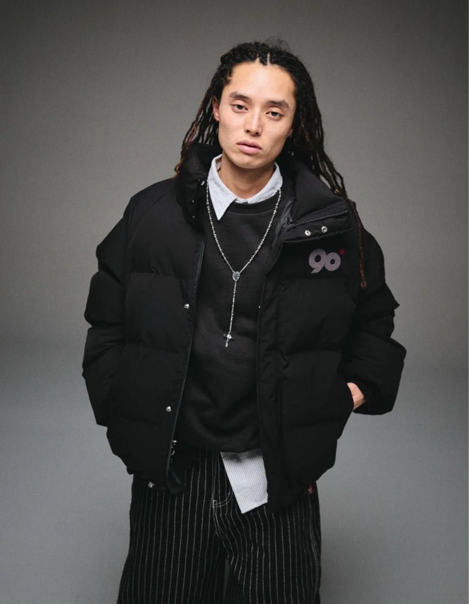 9090 90 Logo Rich Puffer Jacket ダウンジャケット Lサイズ｜Yahoo