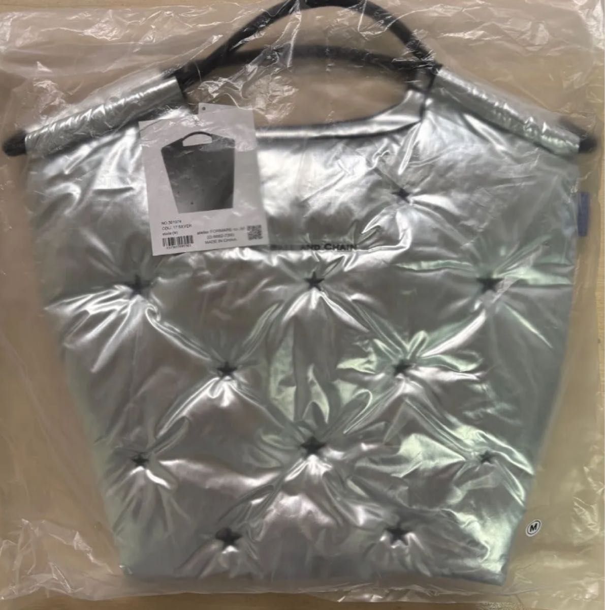 ボールアンドチェーン エトワール シルバー 中綿バッグ ETOILE Ball＆