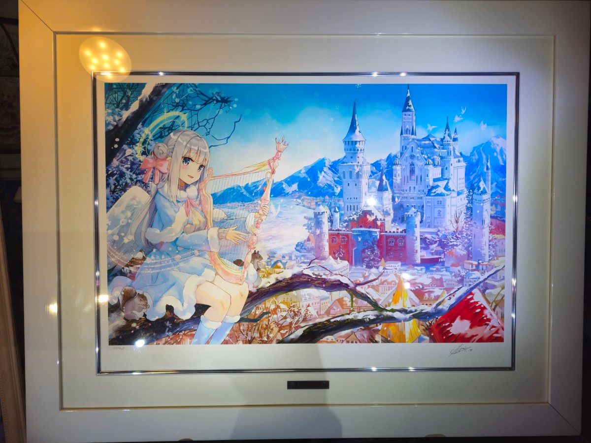 アールビバン 版画 ふーみ 天使の奏でる冬の街 元箱保証書あり｜Yahoo