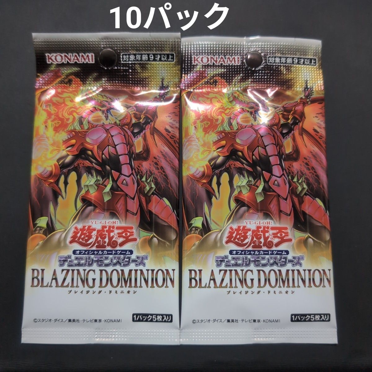 BLAZING DOMINION 未開封10パック ブレイジングドミニオン 遊戯王OCG