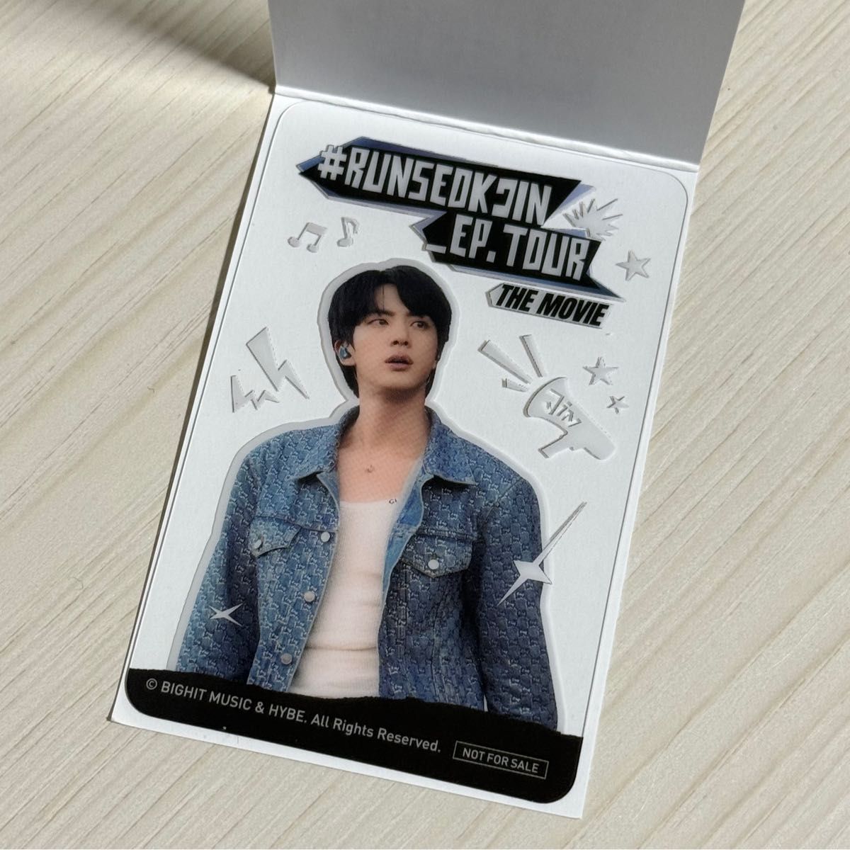 BTS #RUNSEOKJIN_EP TOUR THE MOVIE 入場者特典 オリジナルクリア