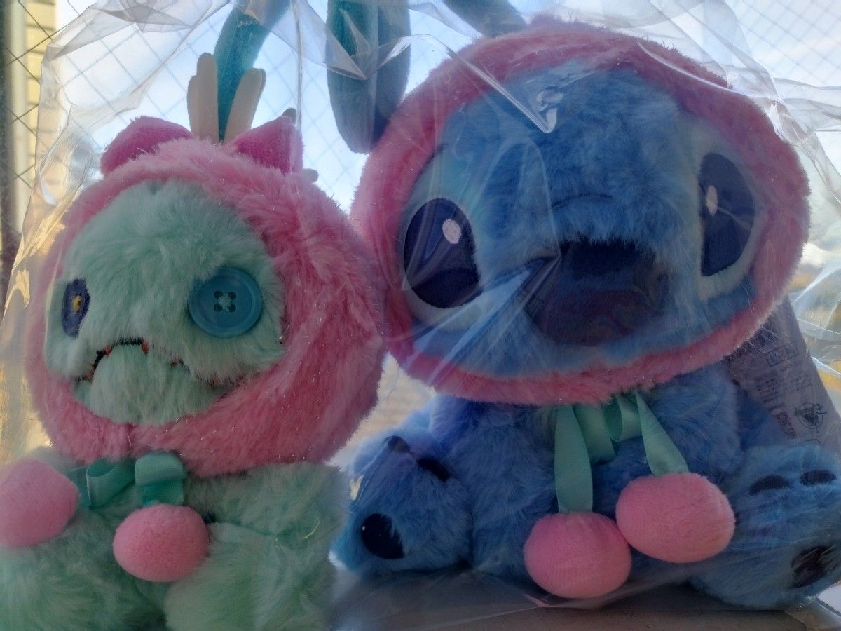 スティッチ スクランプ ぬいぐるみ GLOSSY FRUITS ディズニーストア