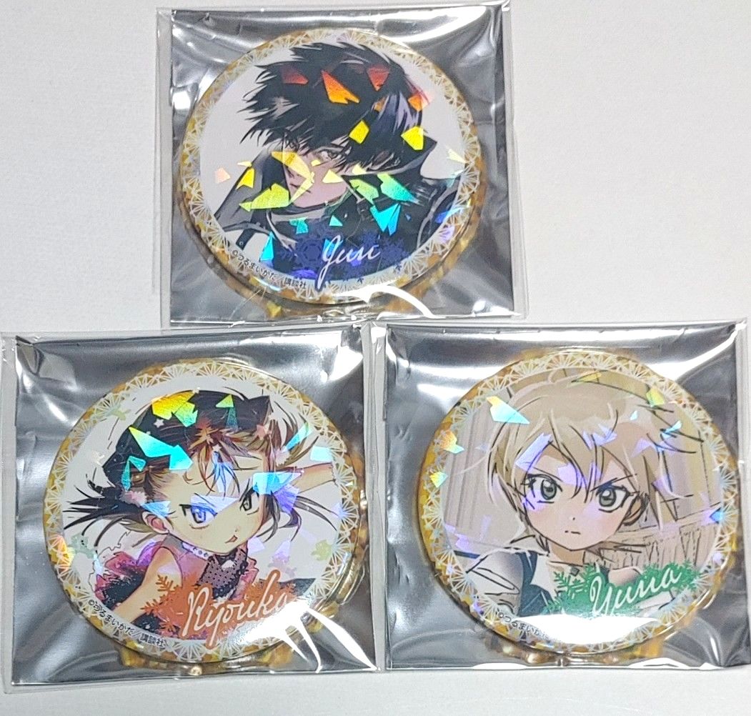 メダリスト 夜鷹純＆三家田涼佳＆八木夕凪 マンガ展 ホログラム缶