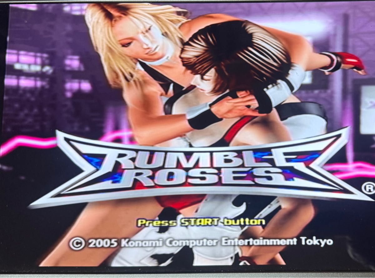 PS2 ランブルローズ Rumble Roses プレステ2 ソフト KONAMI チラシ付き
