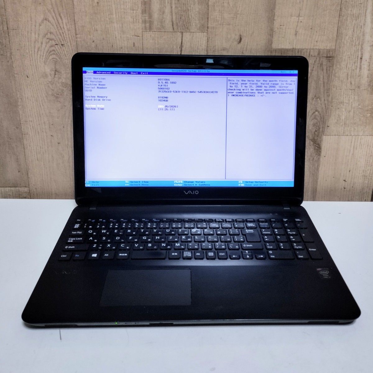 SONY VAIO Corei7 メモリ8GB SSD1TB OSなし ジャンク DVD Webカメラ