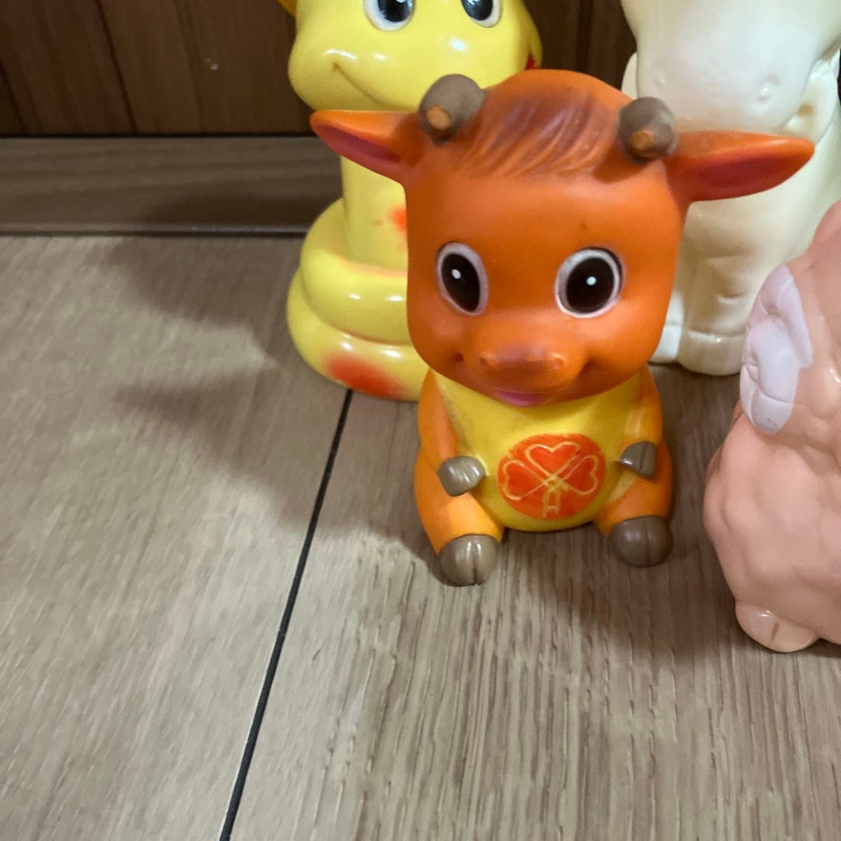 ノベルティ 昭和レトロ JAバンク 貯金箱 干支 ソフビ 6点まとめ売り 龍