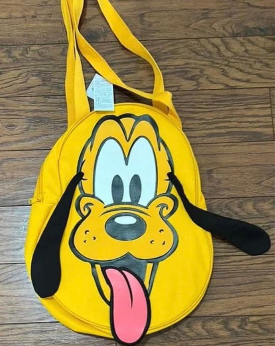 日本未発売】Disney プルート ビッグフェイス キャンバス トートバッグ