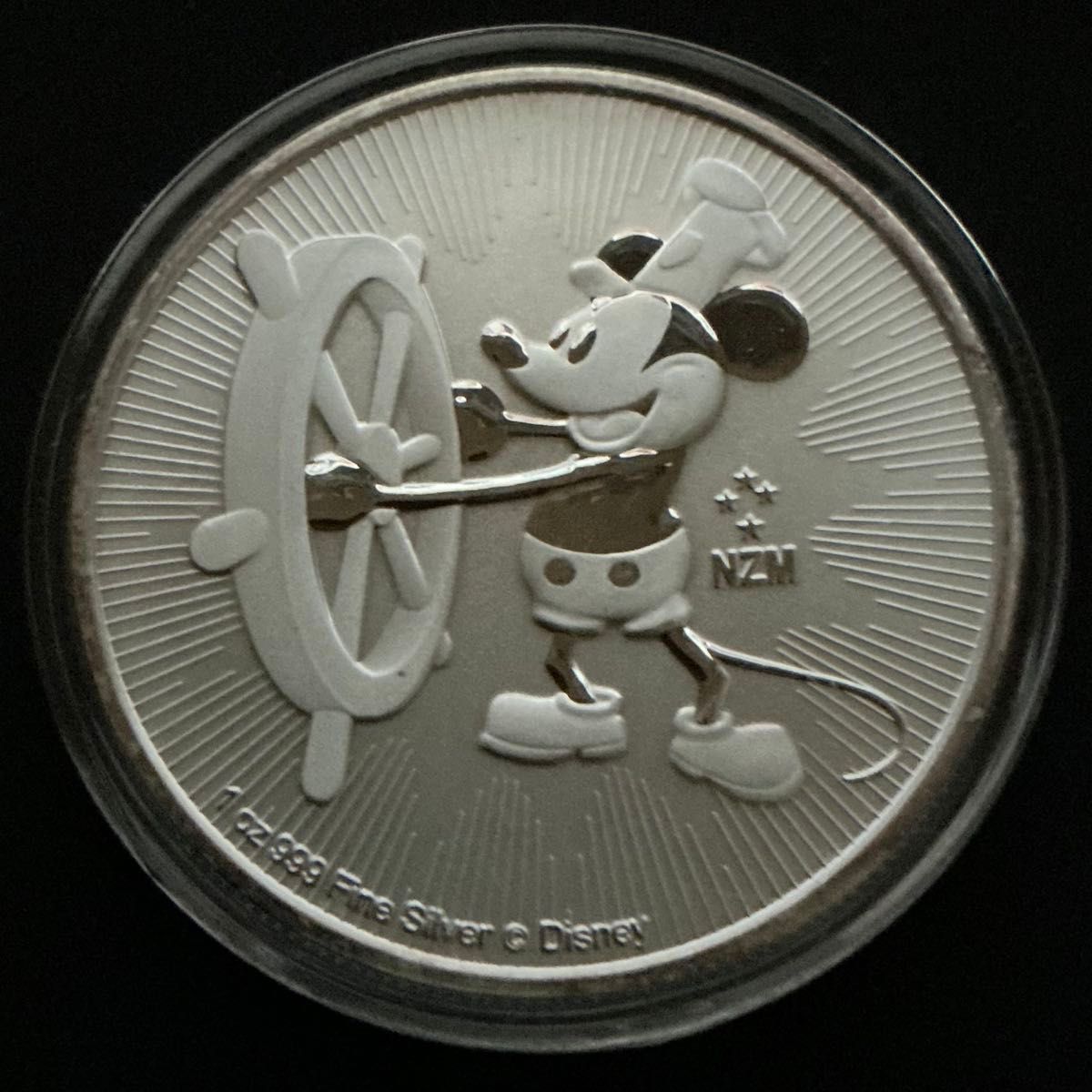 本物保証】2017年 ニウエ ミッキーマウス 蒸気船ウィリー 1oz 銀貨 2
