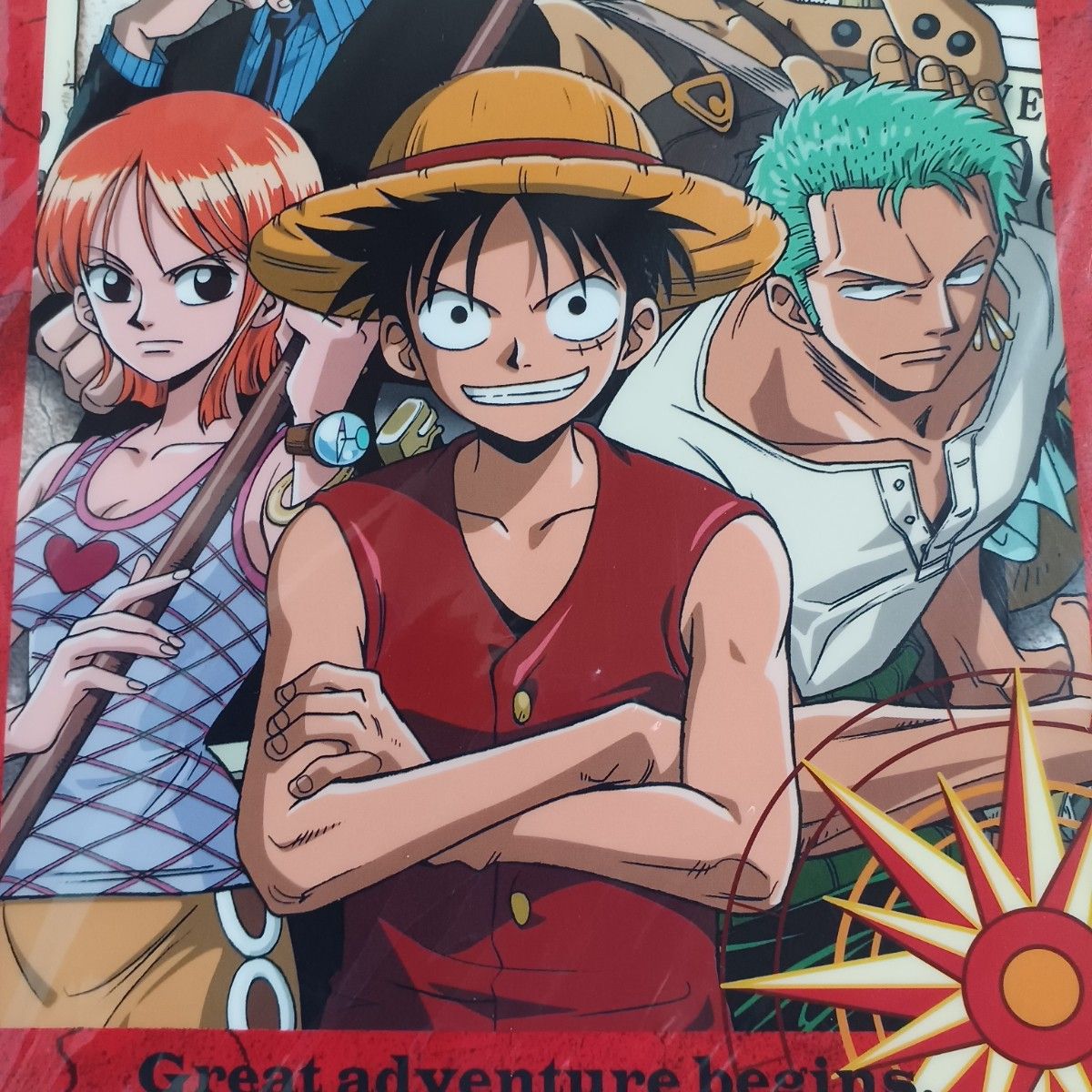 初期ONE PIECE】ワンピース クリアファイル ルフィ ゾロ ナミ サンジ