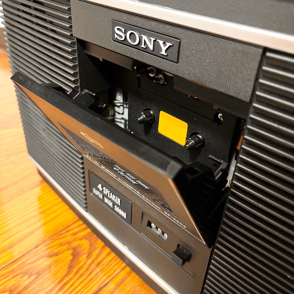 極美品】SONY CF-3800 昭和レトロ 高級ラジカセ 動作品 4スピーカー