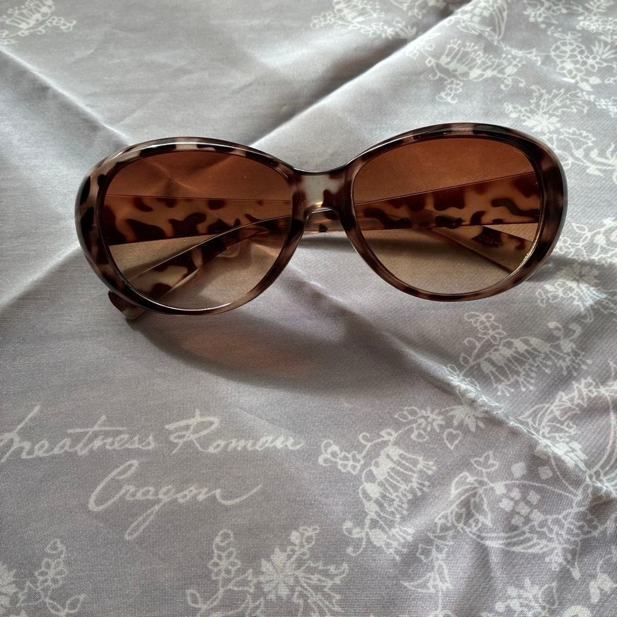 JINS 目が小さくならないメガネ ライトブラウン 度入りケースメガネ拭