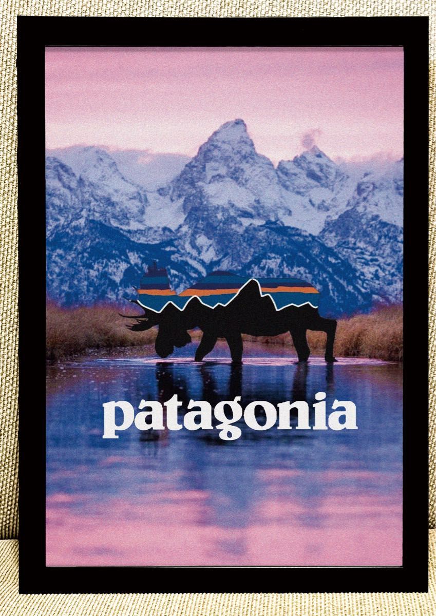58 パタゴニア アートポスター アメリカンレトロ 額付き｜Yahoo!フリマ