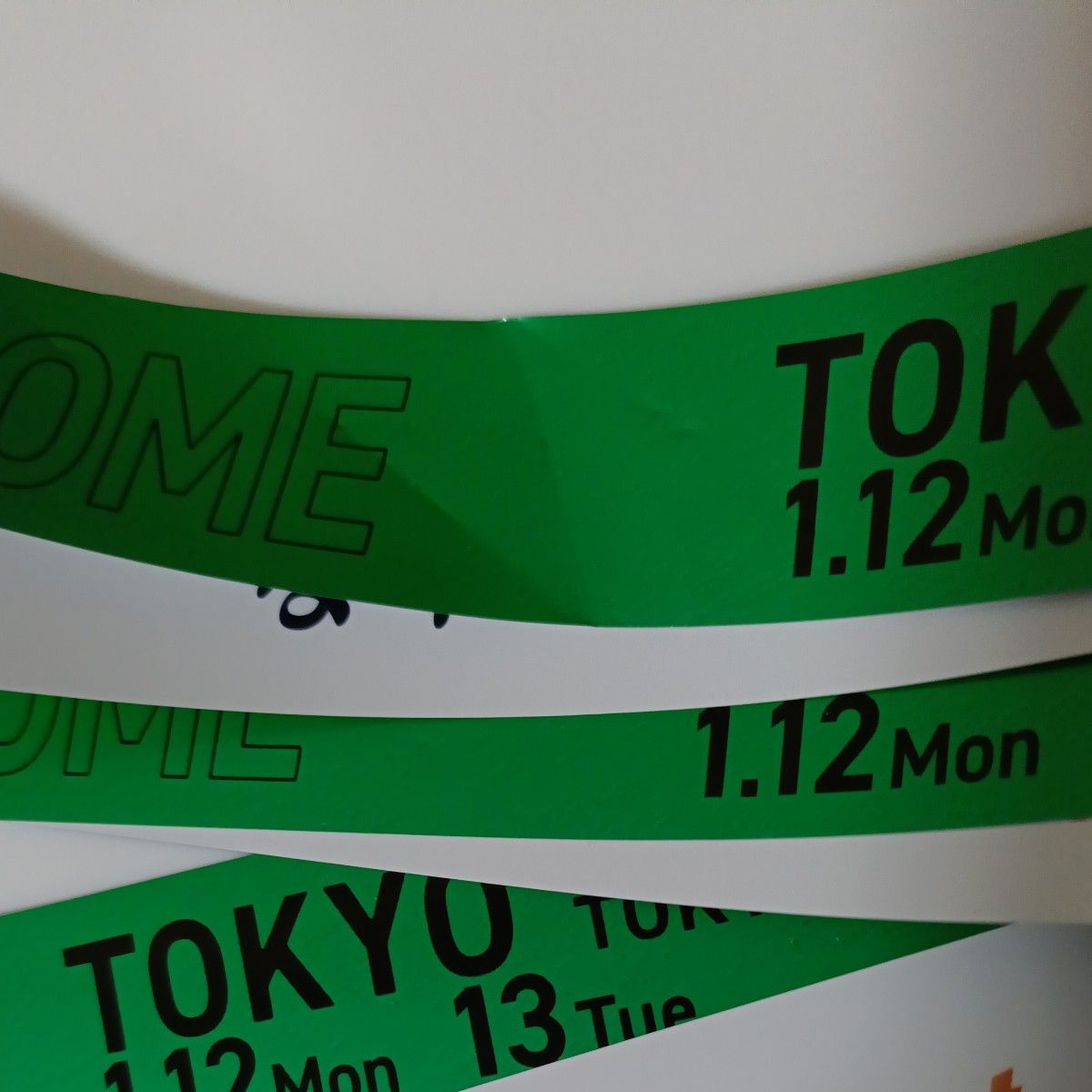 なにわ男子 1st DOME LIVE 2026 銀テープ 大橋和也 緑グリーン＋めじる