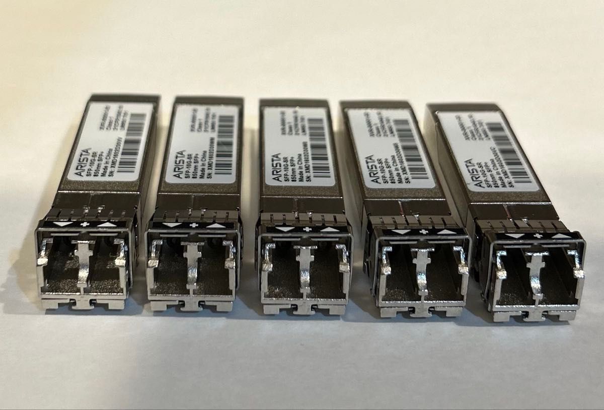 ARISTA SFP-10G-SR 850m 10Gbps 5個 光トランシーバ｜Yahoo!フリマ（旧
