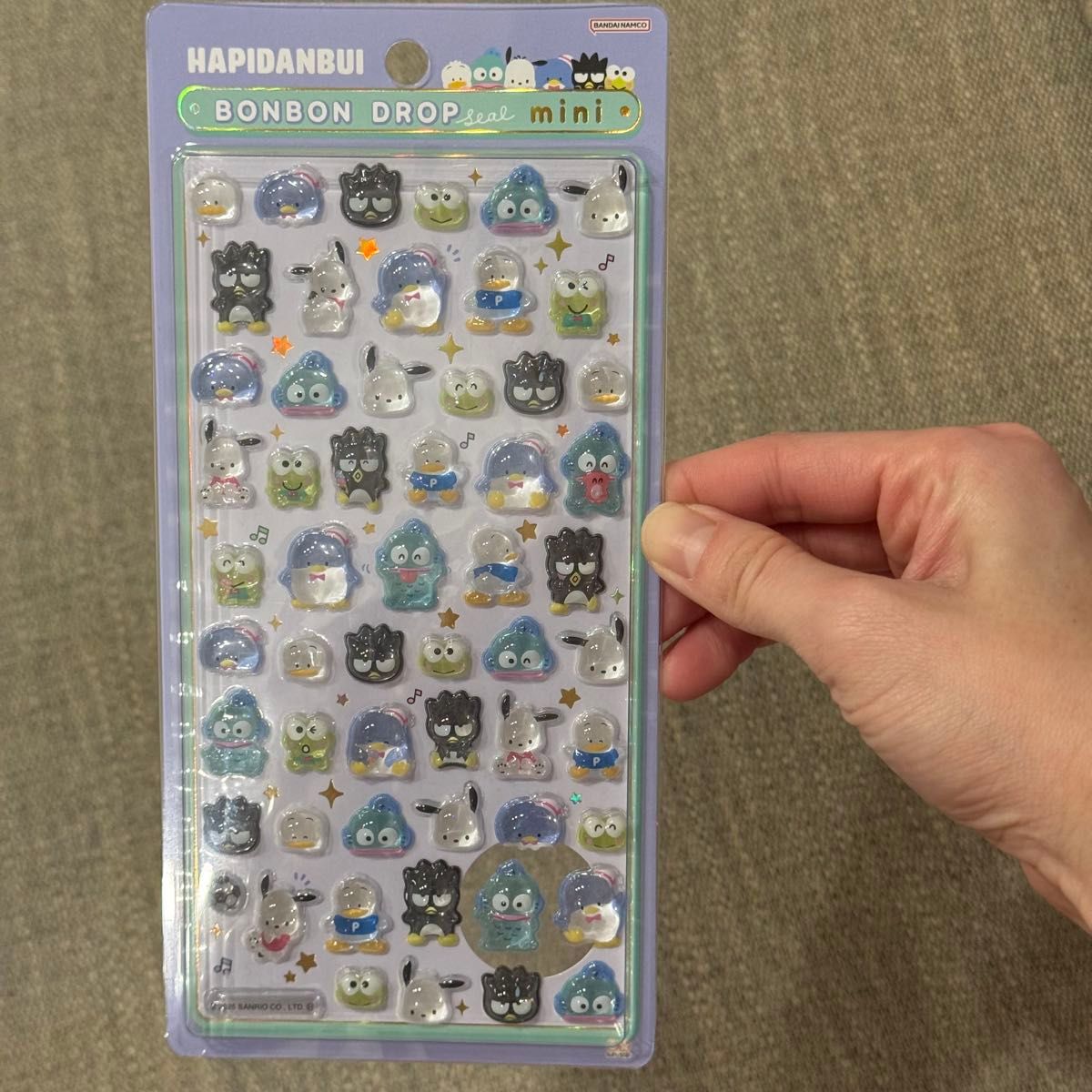 国内正規品】ボンボンドロップシール ミニ サンリオ はぴだんぶい