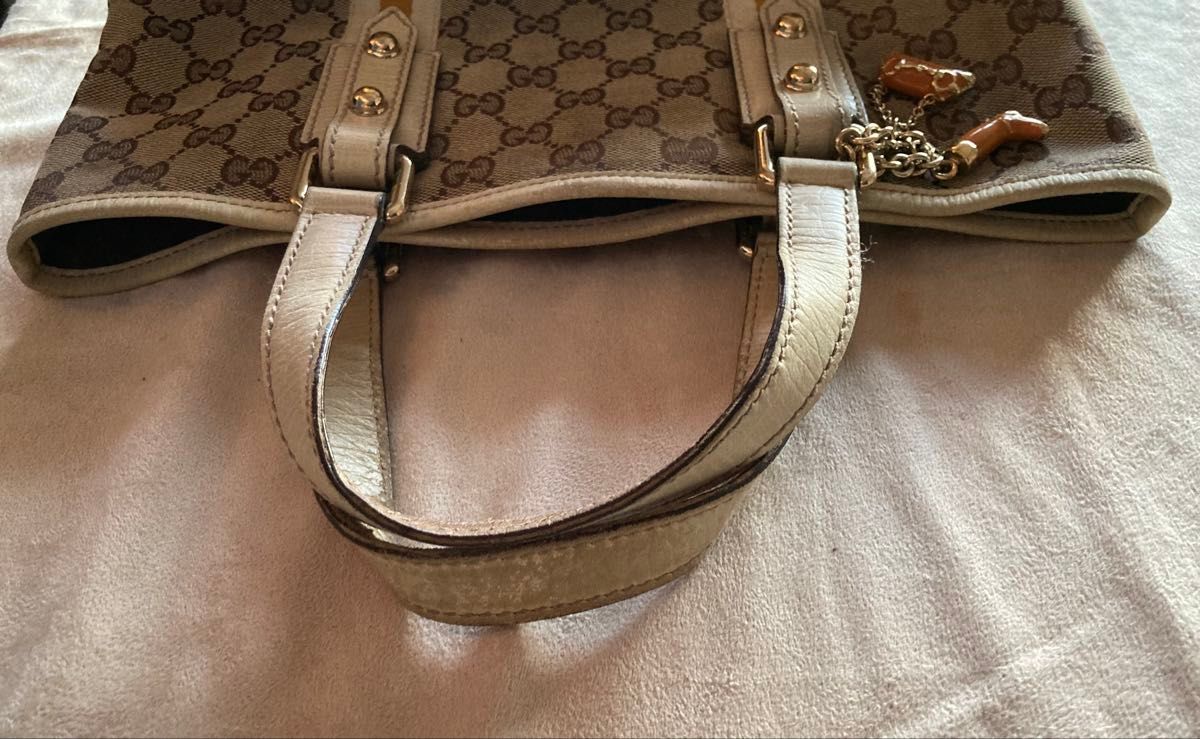 グッチ 139261 GGキャンバス シェリーライン ハンドバッグ｜Yahoo
