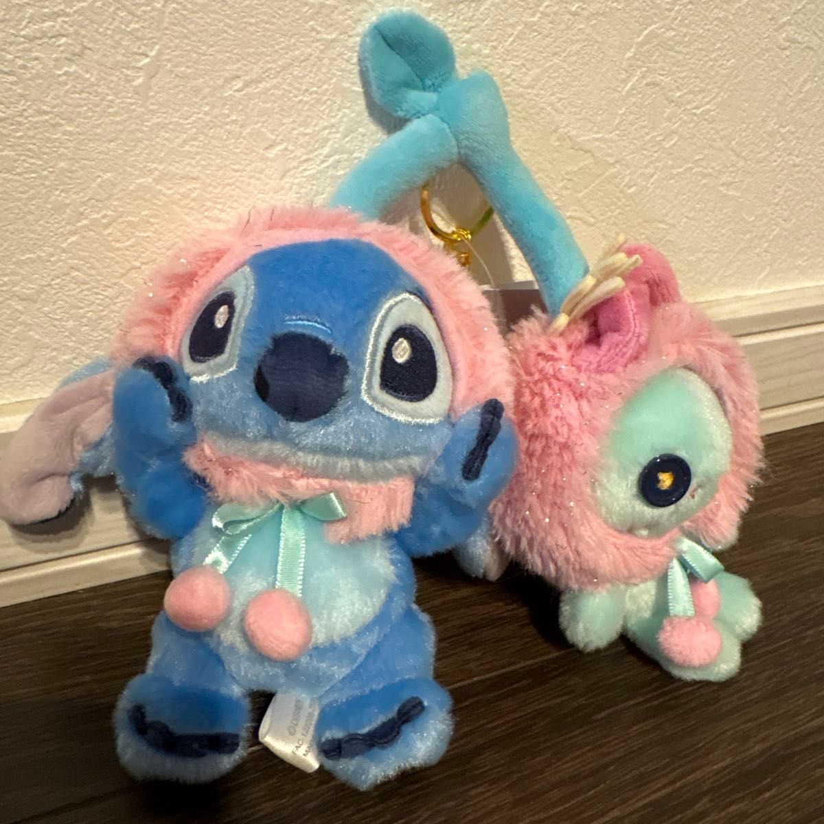 ディズニー スティッチ スクランプ ぬいぐるみ キーホルダー フルーツ