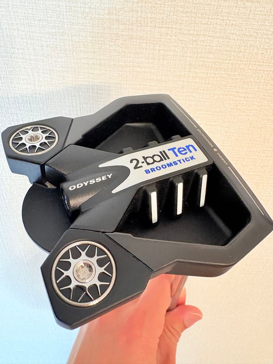 美品 オデッセイ 長尺パター 2ボール テン ブルームスティック 2ball