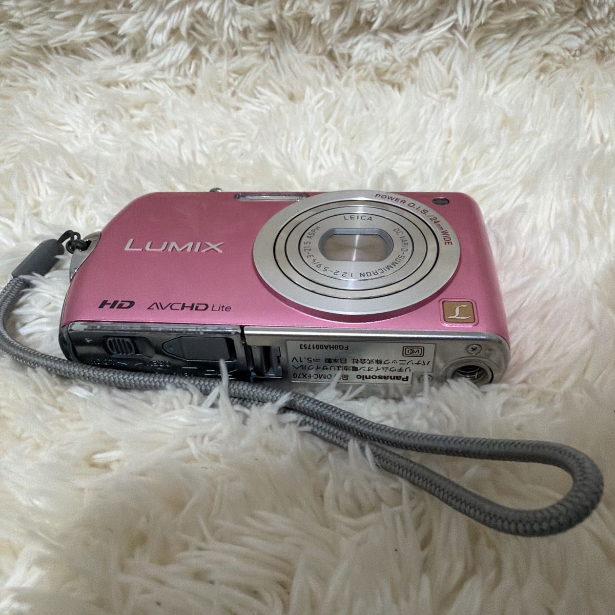 アコです 動作確認済み パナソニック LUMIX DMC-FX70 ピンク アコです