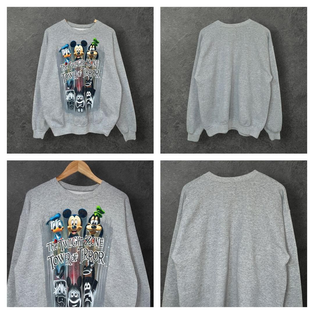 00s Disney ヴィンテージ パーク限定 タワーオブテラー スウェット L