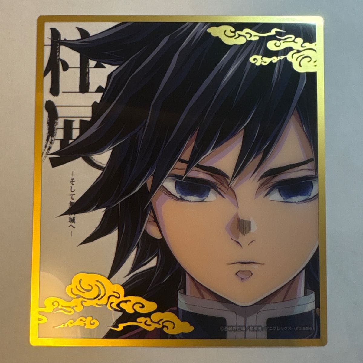 鬼滅の刃 冨岡義勇 柱展 ランダムミニクリア色紙 2点セット 鬼滅の刃